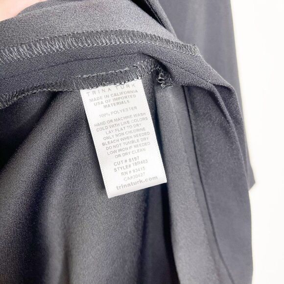 TRINA TURK Critic Black Long Blazer  - Picture 6 of 11